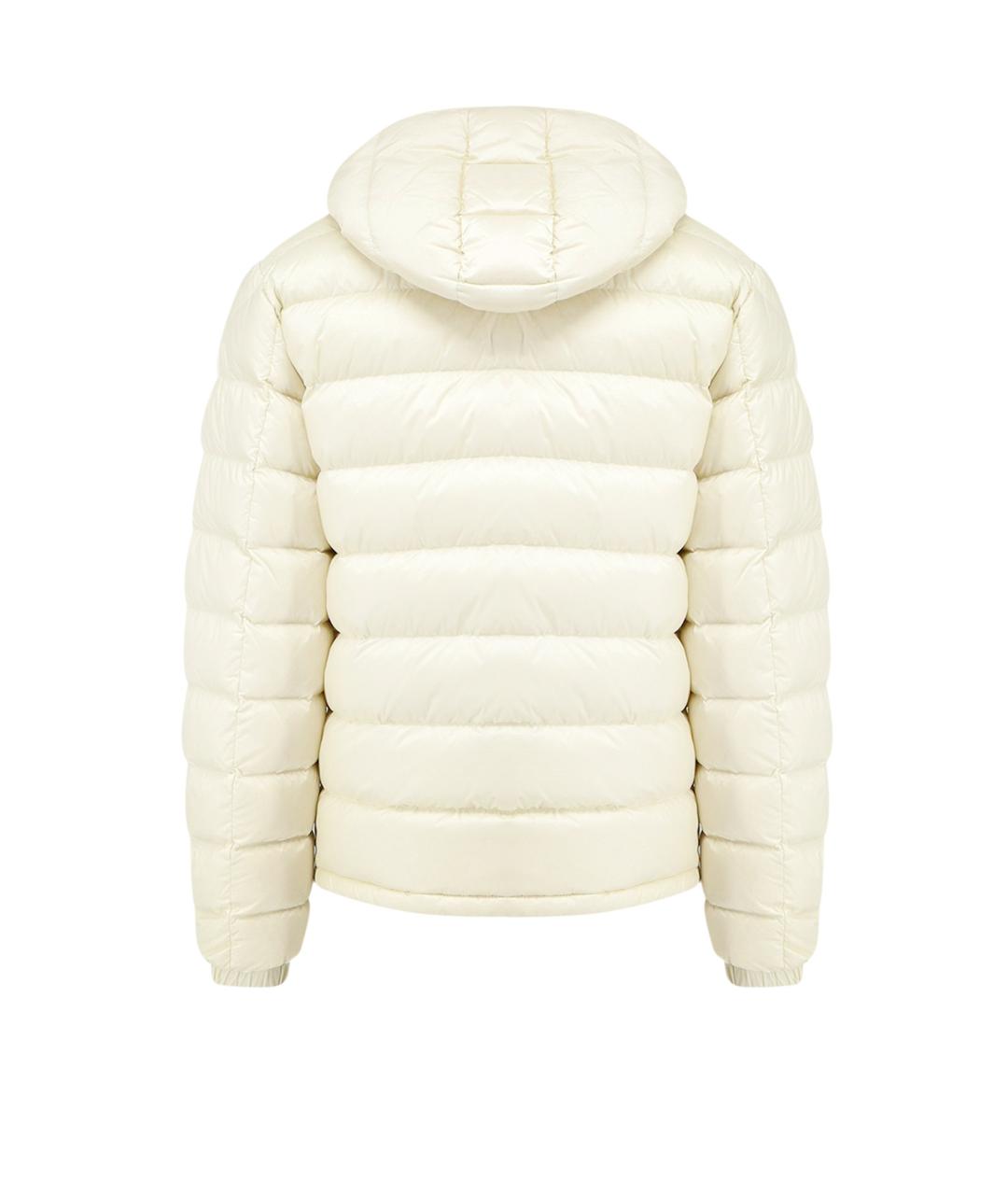 MONCLER Белый полиамидовый пуховик, фото 2