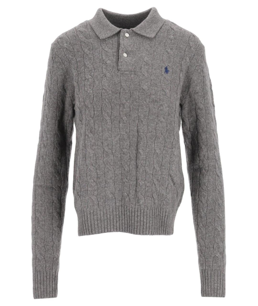 POLO RALPH LAUREN Серый шерстяной джемпер / свитер, фото 1