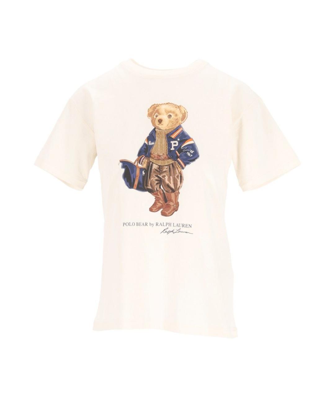 POLO RALPH LAUREN Белая хлопковая футболка, фото 1