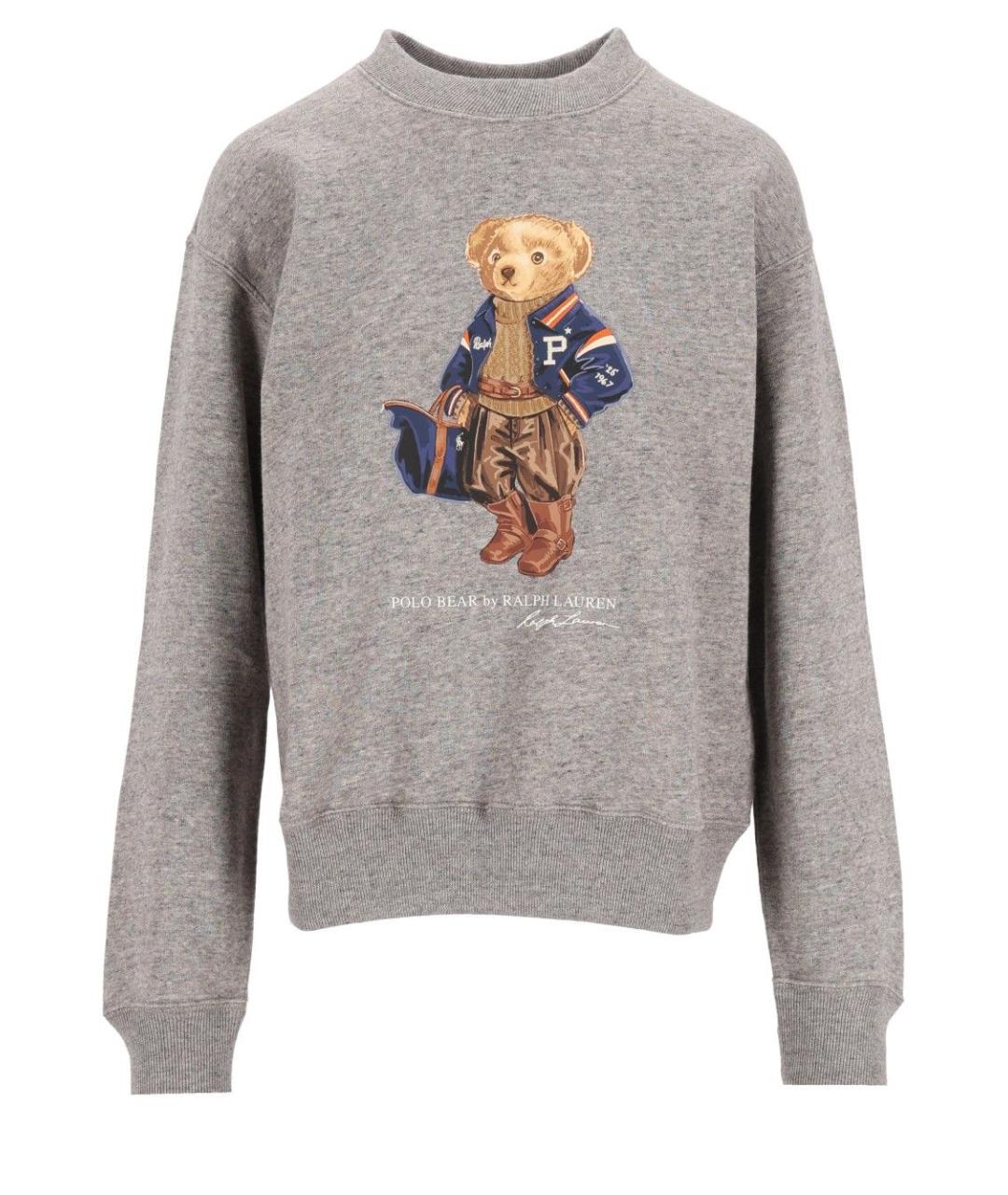 POLO RALPH LAUREN Серый хлопковый джемпер / свитер, фото 1