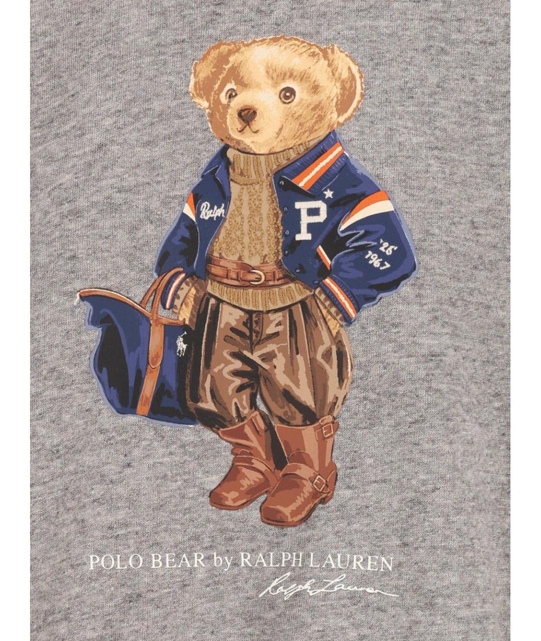 POLO RALPH LAUREN Серый хлопковый джемпер / свитер, фото 3