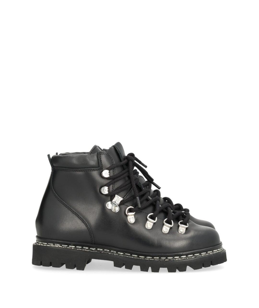 PARABOOT Черные кожаные ботинки, фото 1