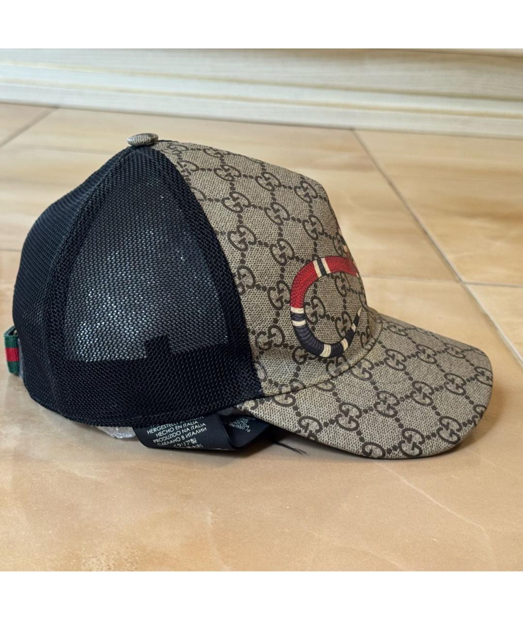 GUCCI Бежевая хлопковая кепка, фото 2