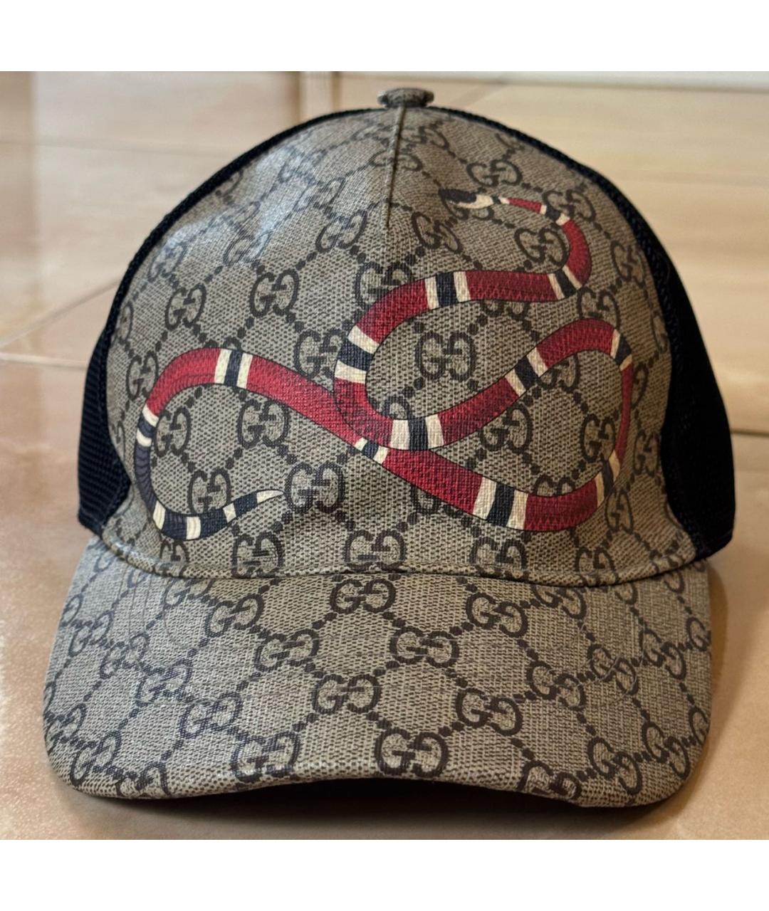 GUCCI Бежевая хлопковая кепка, фото 3