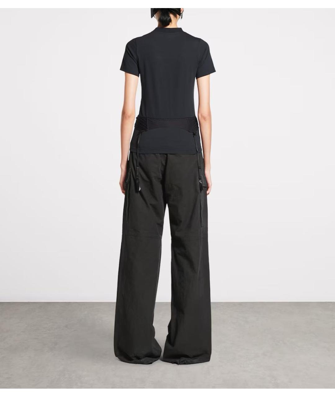 BALENCIAGA Черная кружевная футболка, фото 4
