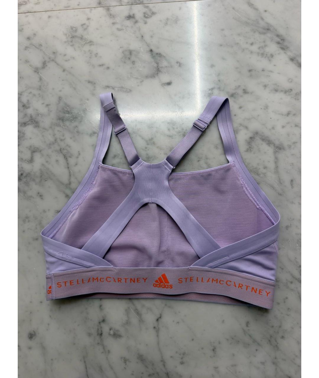 ADIDAS BY STELLA MCCARTNEY Фиолетовые полиэстеровые спортивные брюки и шорты, фото 4