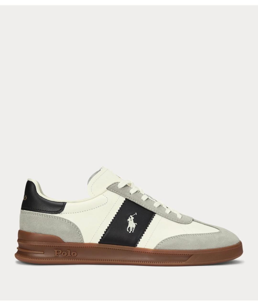 POLO RALPH LAUREN Белые кожаные кеды, фото 5