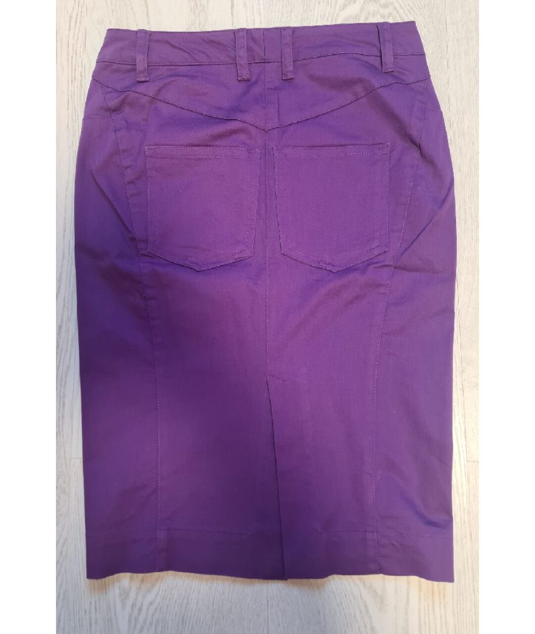JUST CAVALLI Фиолетовая деним юбка миди, фото 2