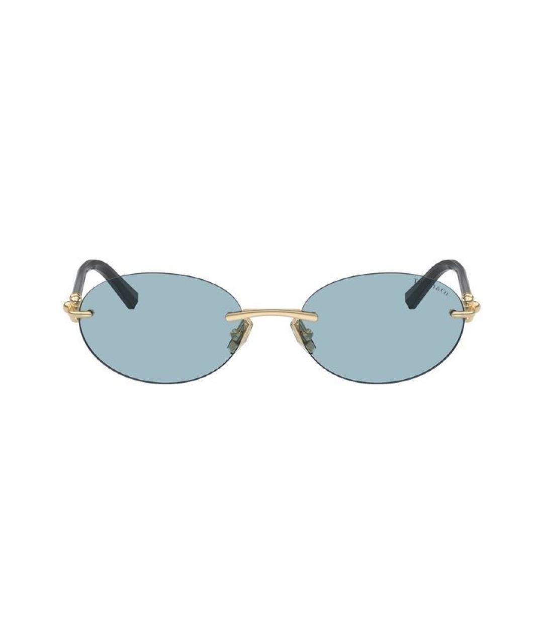 TIFFANY&CO Голубые металлические солнцезащитные очки, фото 7