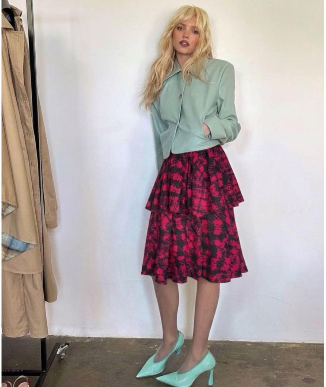CHRISTIAN DIOR Мульти юбка миди, фото 2
