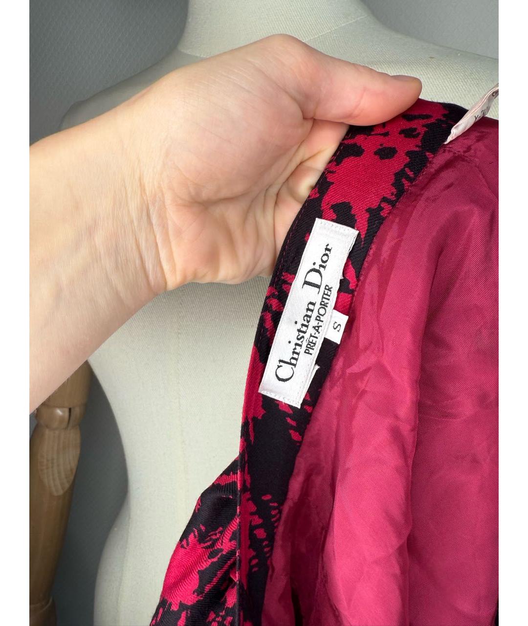 CHRISTIAN DIOR Мульти юбка миди, фото 5