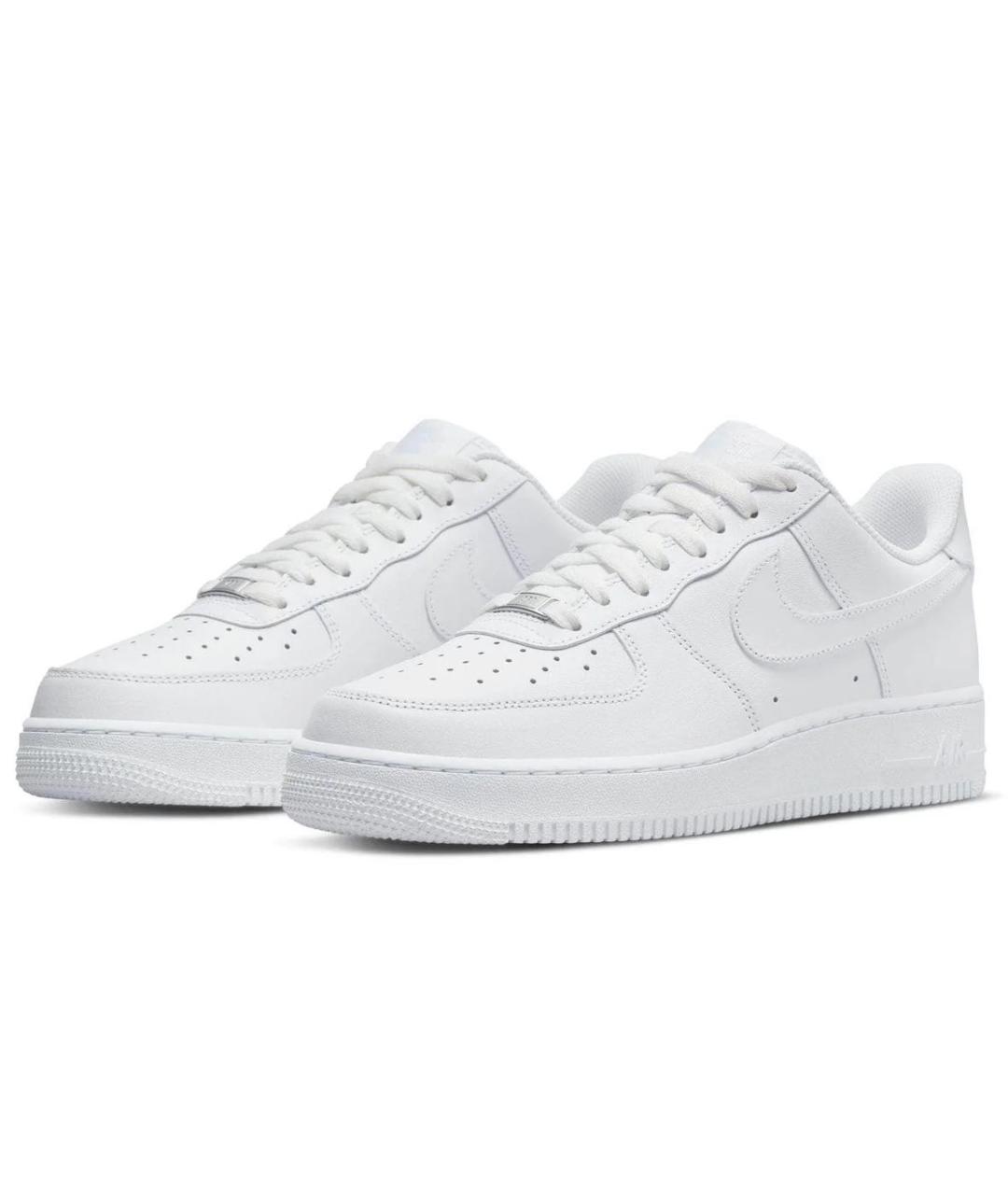 NIKE Белые кожаные низкие кроссовки / кеды, фото 8
