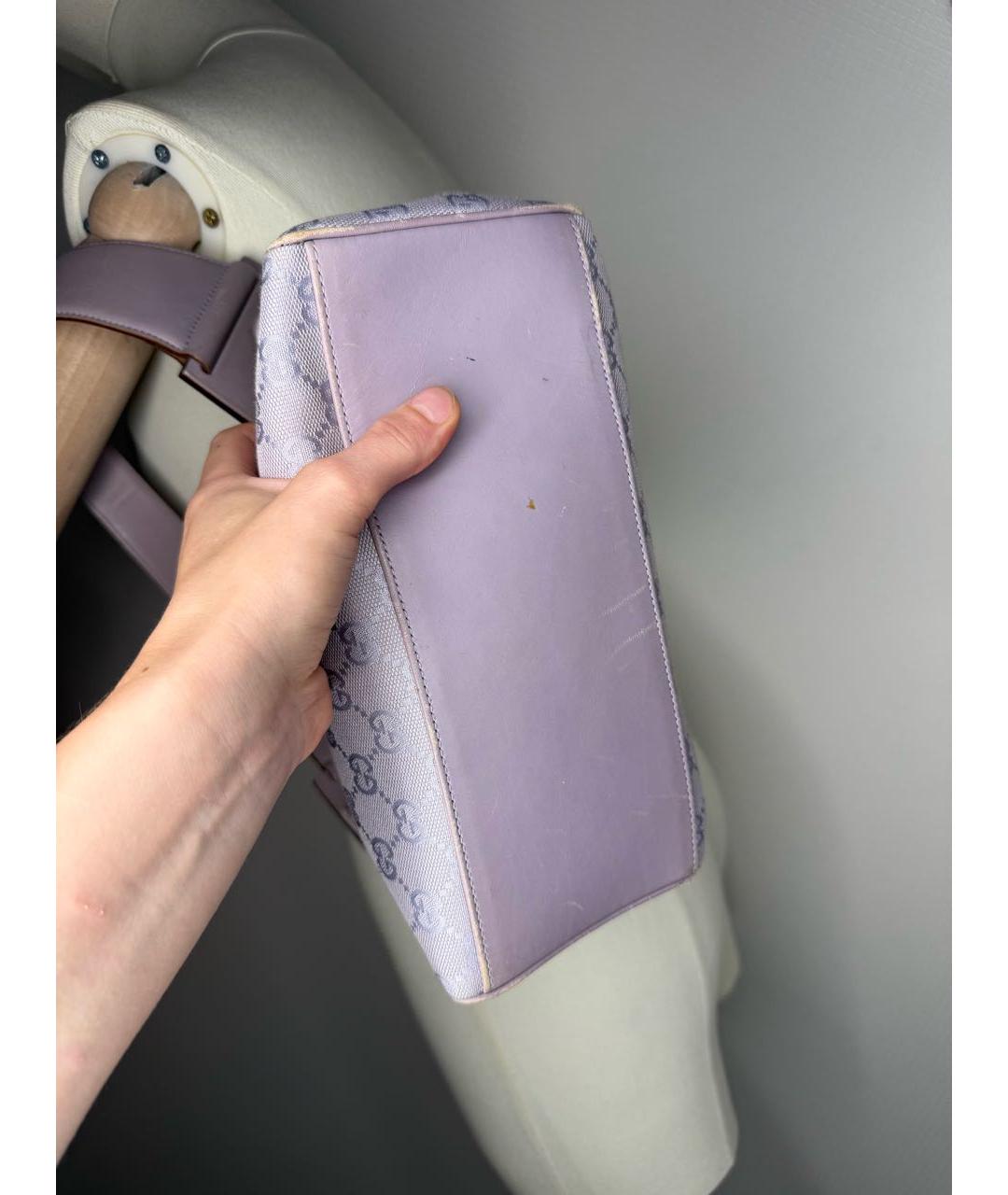 GUCCI Фиолетовая сумка с короткими ручками, фото 6