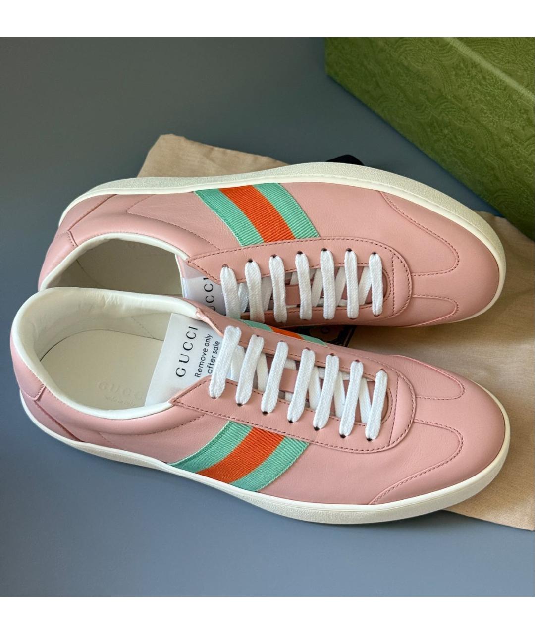 GUCCI Мульти кожаные кеды, фото 3
