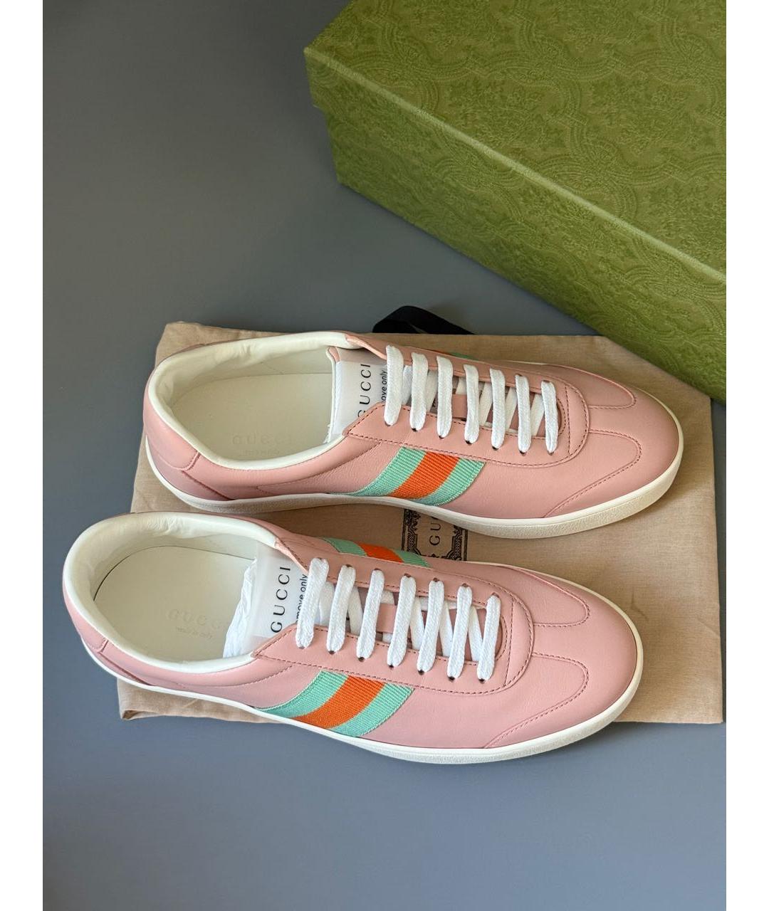 GUCCI Мульти кожаные кеды, фото 7