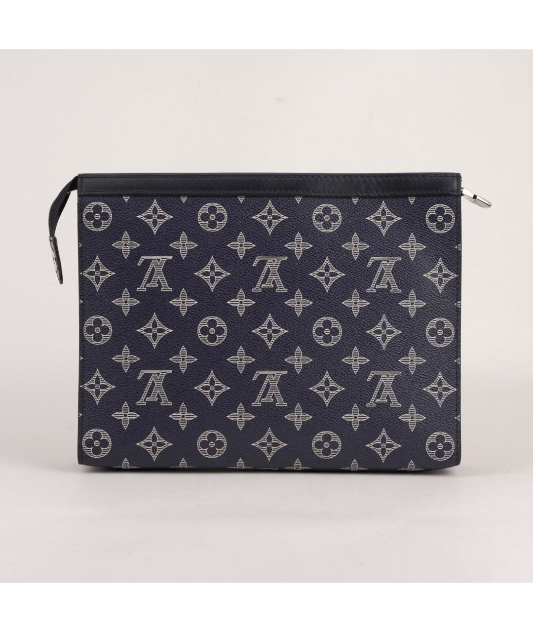 LOUIS VUITTON Темно-синяя канва папка для документов, фото 2