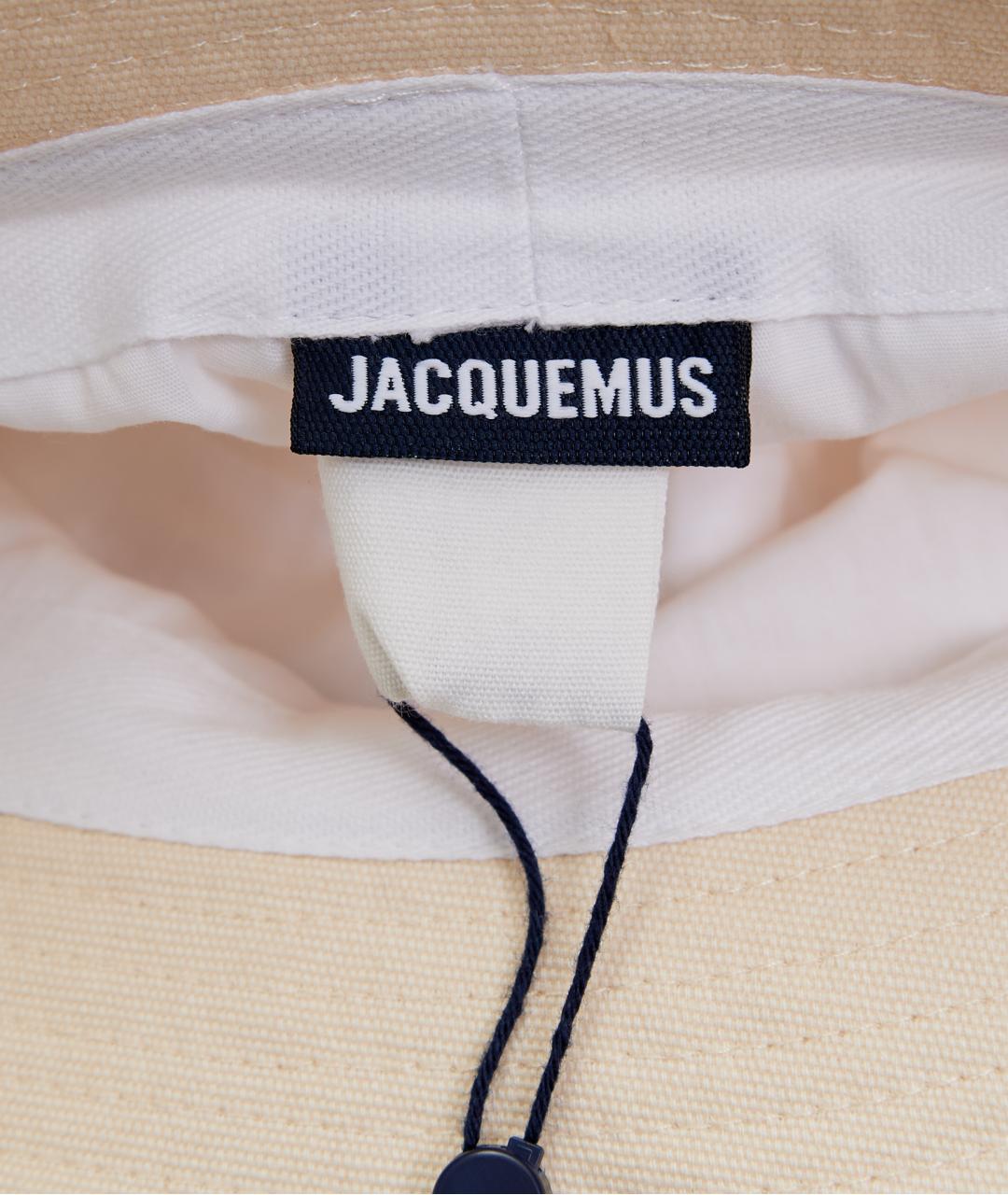 JACQUEMUS Белая хлопковая панама, фото 4