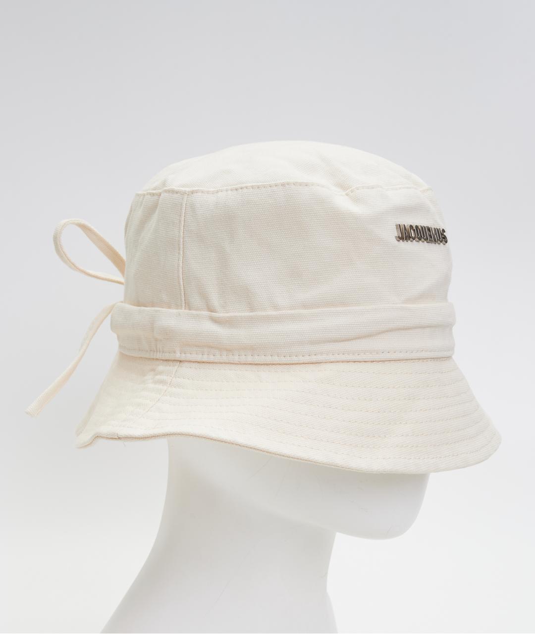JACQUEMUS Белая хлопковая панама, фото 2