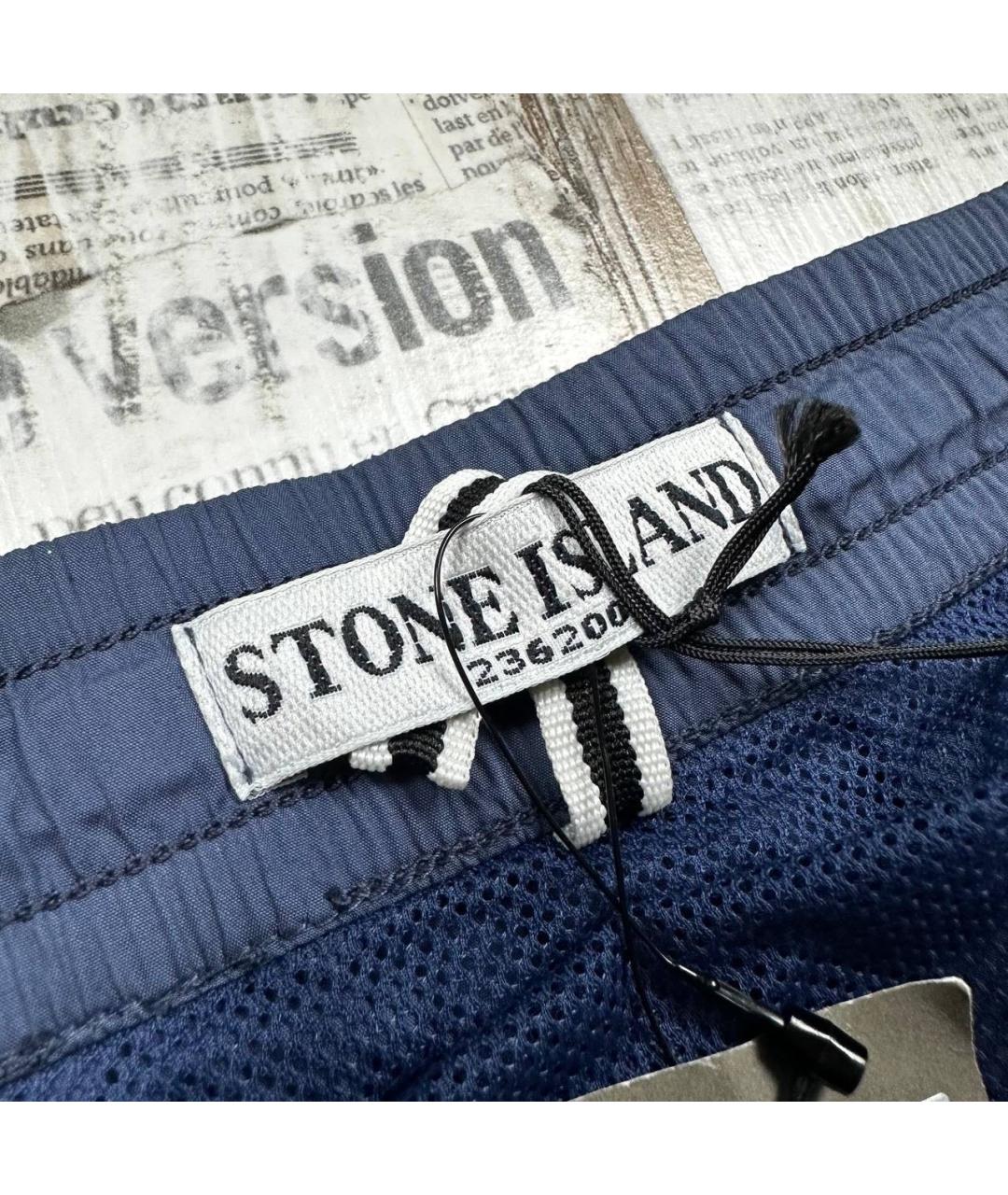 STONE ISLAND Темно-синие шорты, фото 4