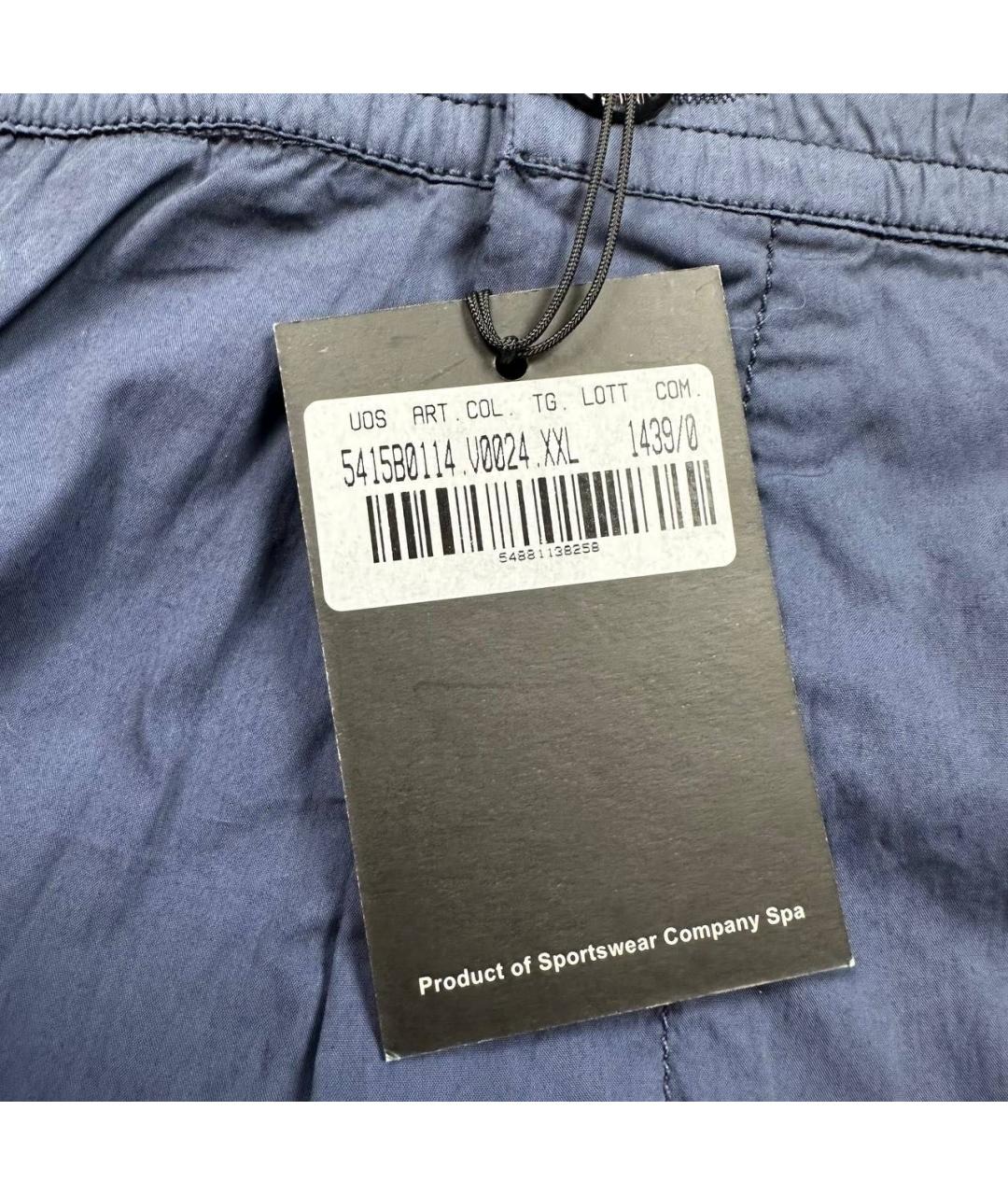 STONE ISLAND Темно-синие шорты, фото 3