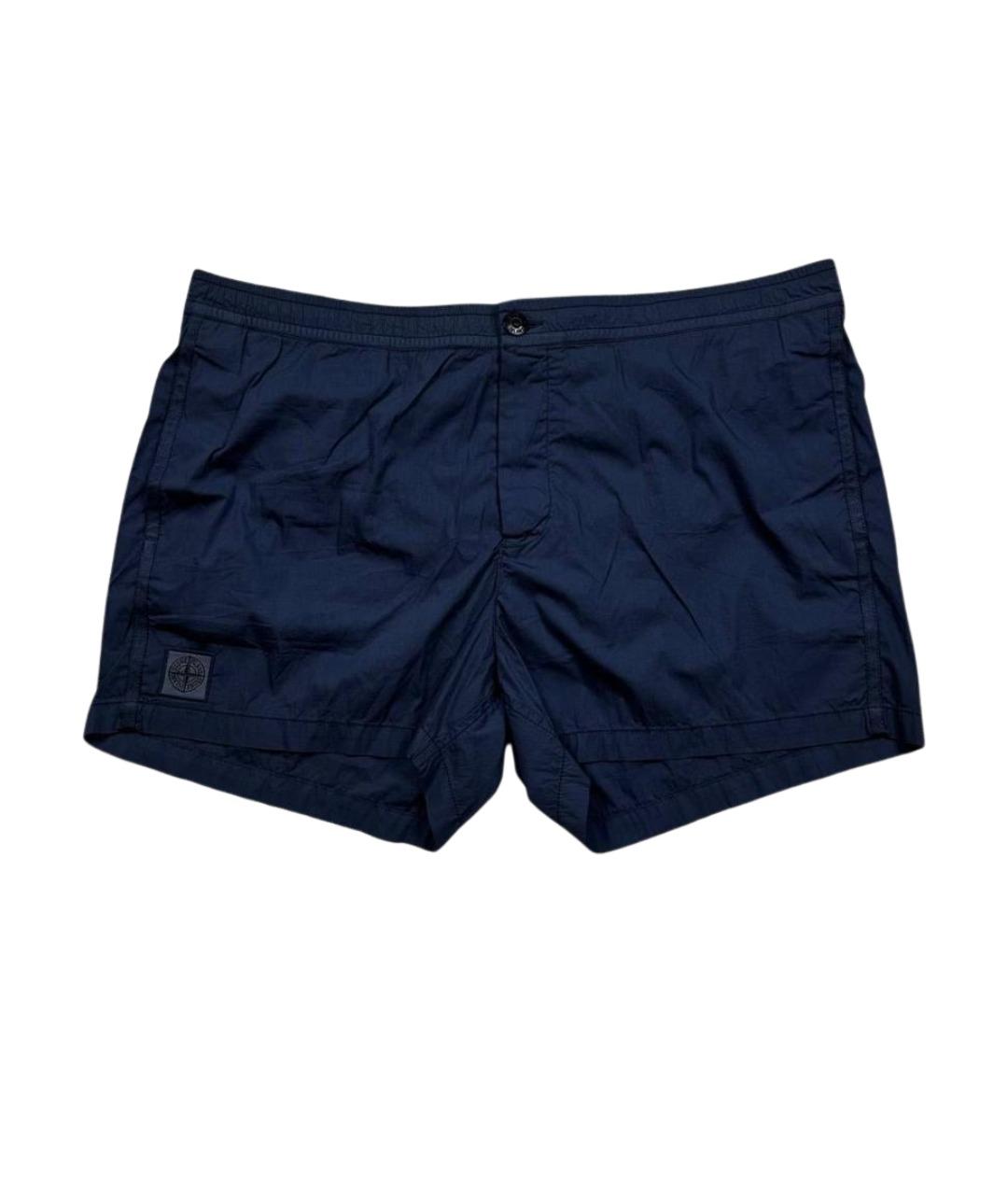 STONE ISLAND Темно-синие шорты, фото 1
