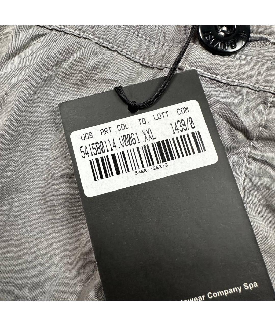 STONE ISLAND Серые шорты, фото 3