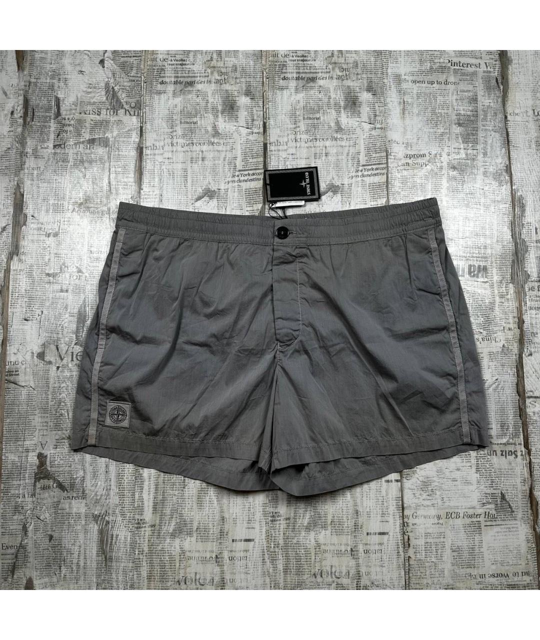 STONE ISLAND Серые шорты, фото 9
