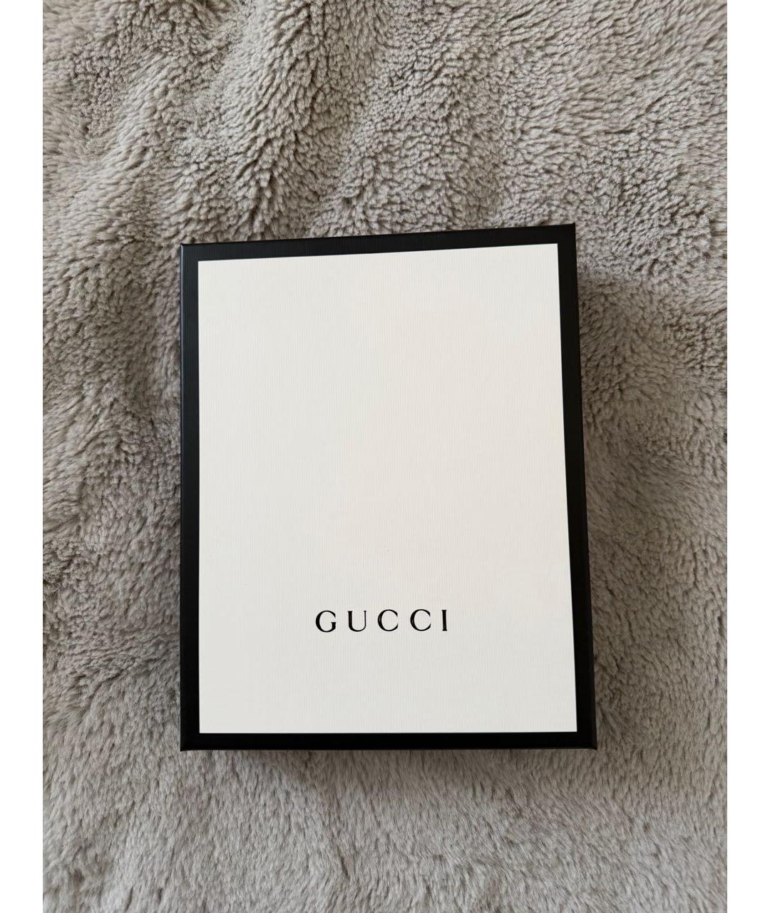GUCCI Коричневый шелковый платок, фото 4