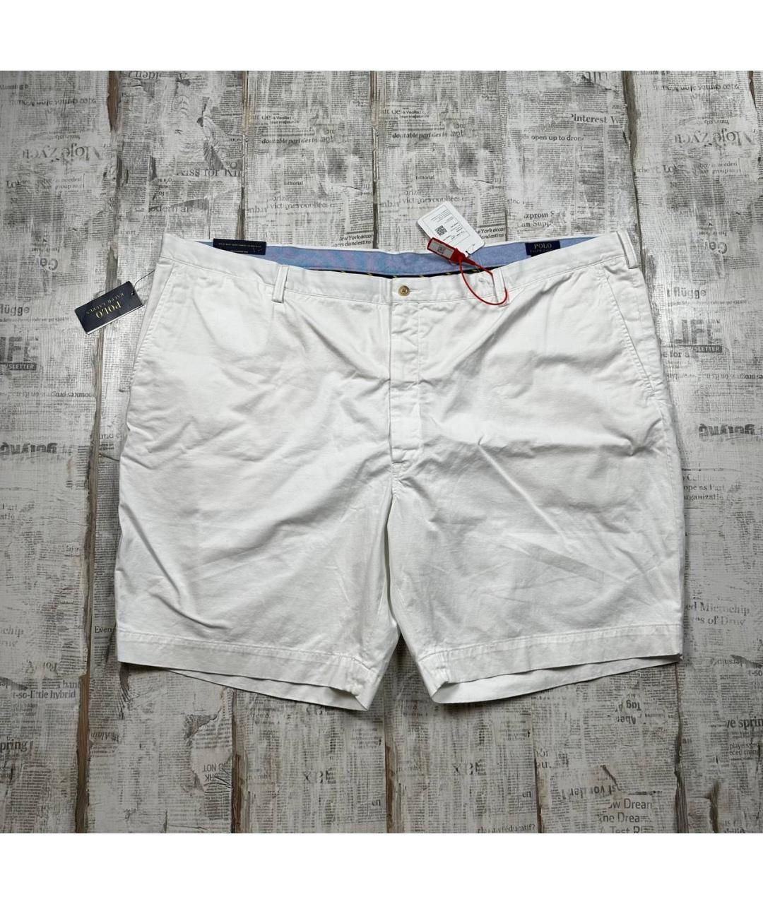 POLO RALPH LAUREN Белые хлопковые шорты, фото 9