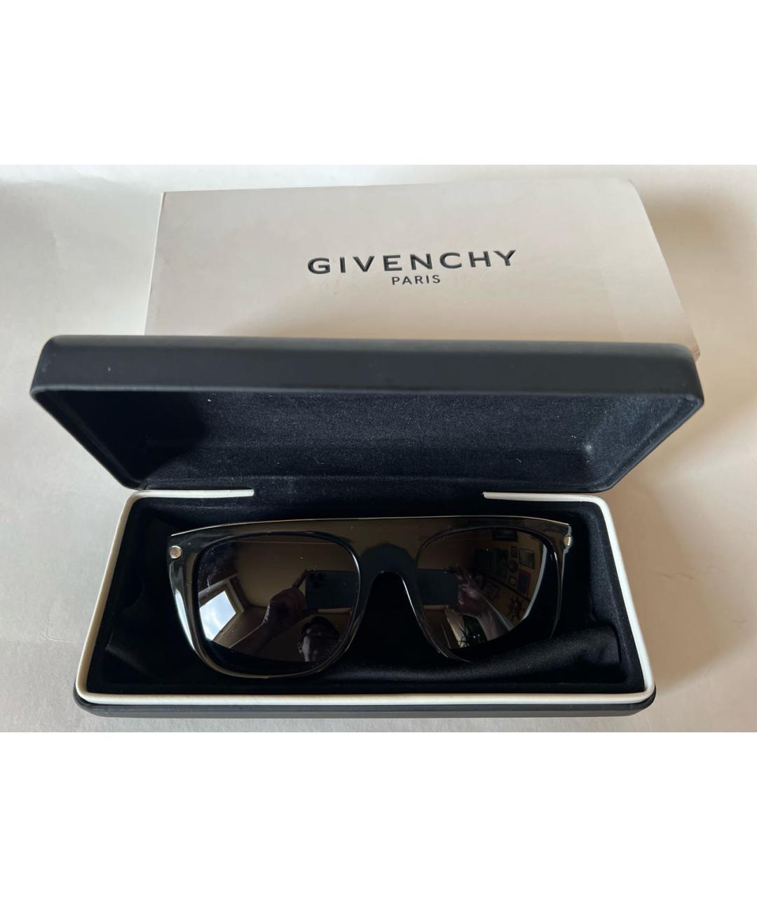 GIVENCHY Черные пластиковые солнцезащитные очки, фото 4