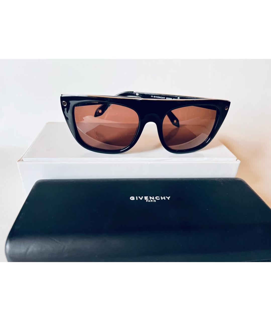GIVENCHY Черные пластиковые солнцезащитные очки, фото 5