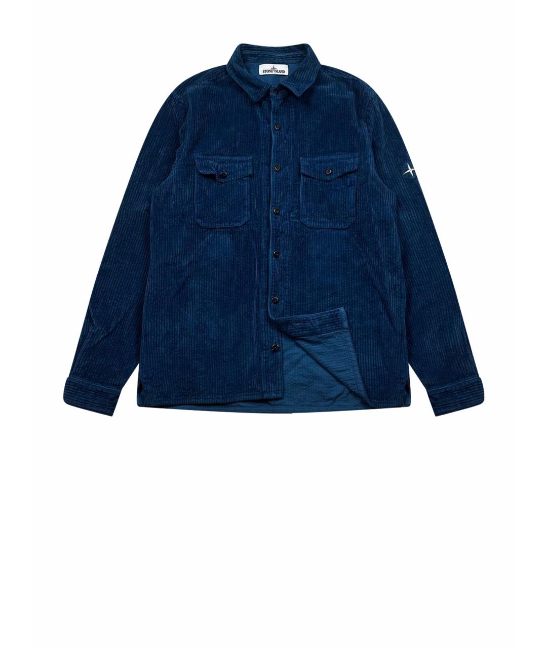 STONE ISLAND Синяя кэжуал рубашка, фото 1