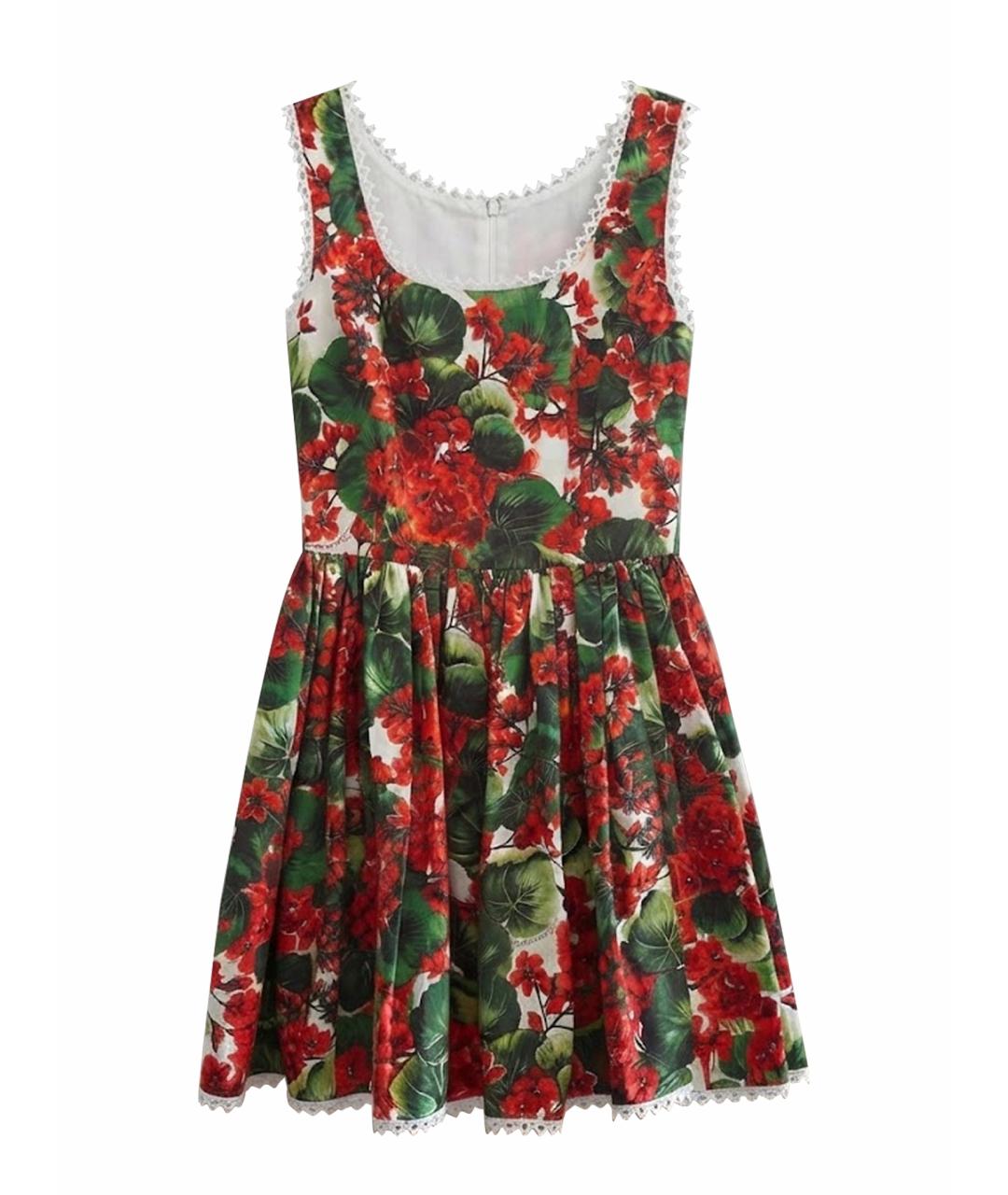 DOLCE&GABBANA Красное хлопковое повседневное платье, фото 1