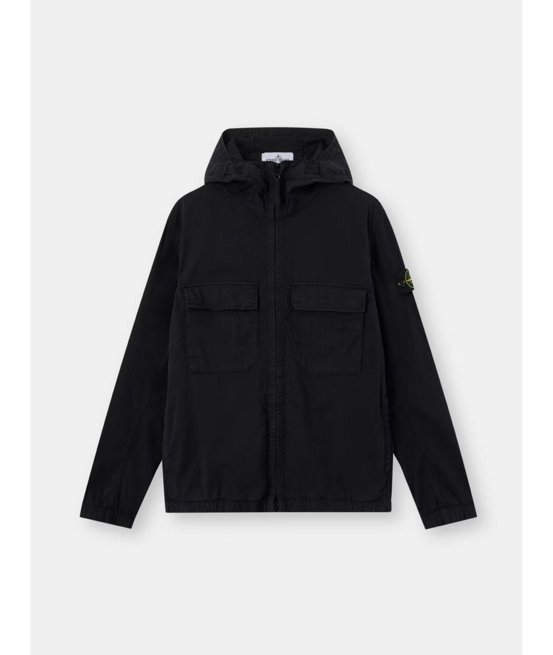 STONE ISLAND Черная хлопковая куртка, фото 7