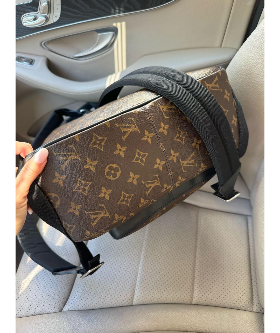 LOUIS VUITTON Коричневый канва рюкзак, фото 6