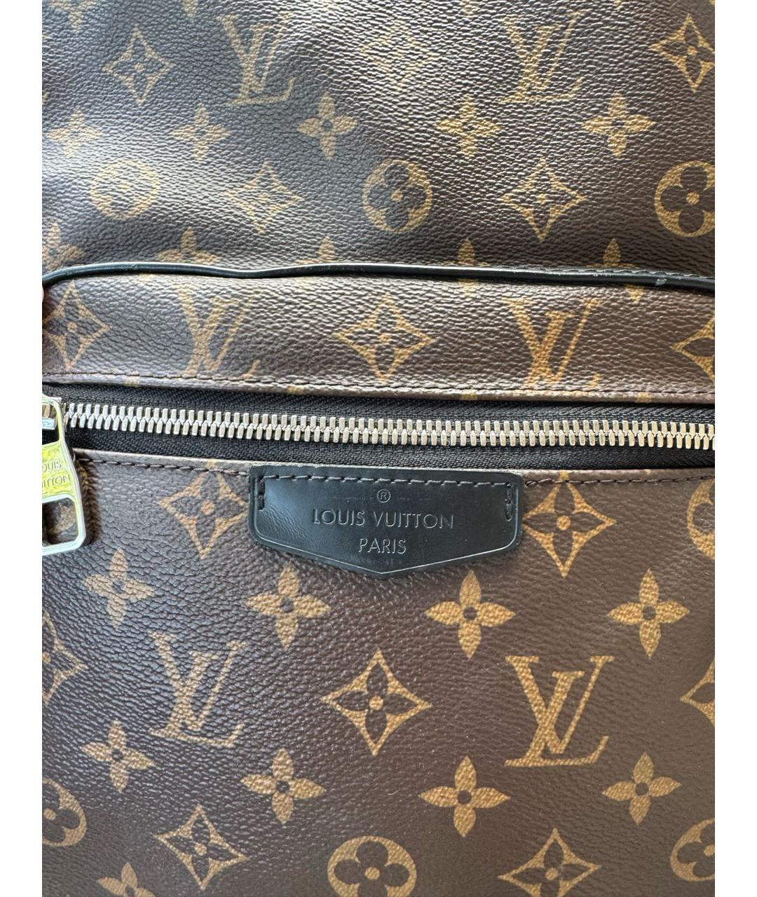 LOUIS VUITTON Коричневый канва рюкзак, фото 4