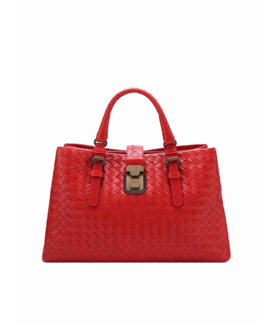 BOTTEGA VENETA Красная кожаная сумка через плечо, фото 1