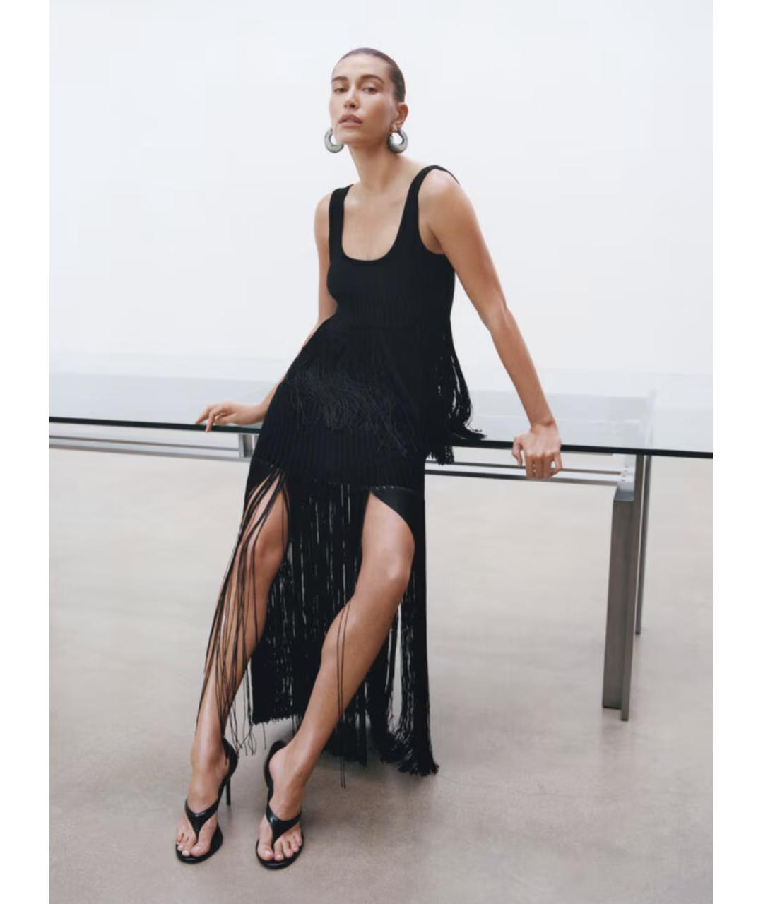 ALAIA Черное вискозное повседневное платье, фото 2