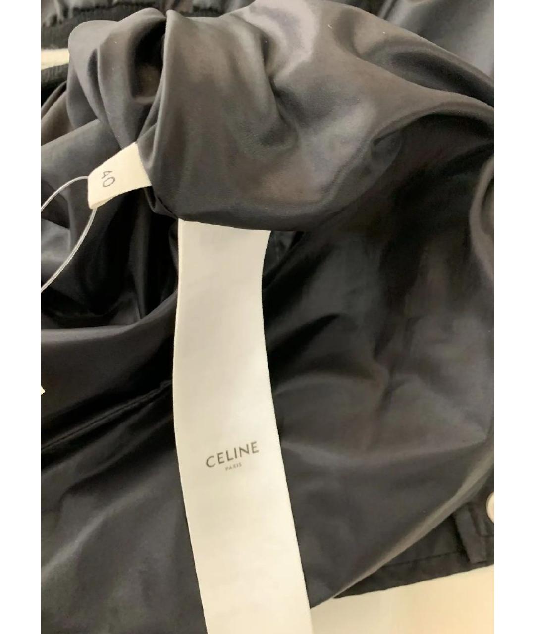 CELINE Черная полиамидовая куртка, фото 5