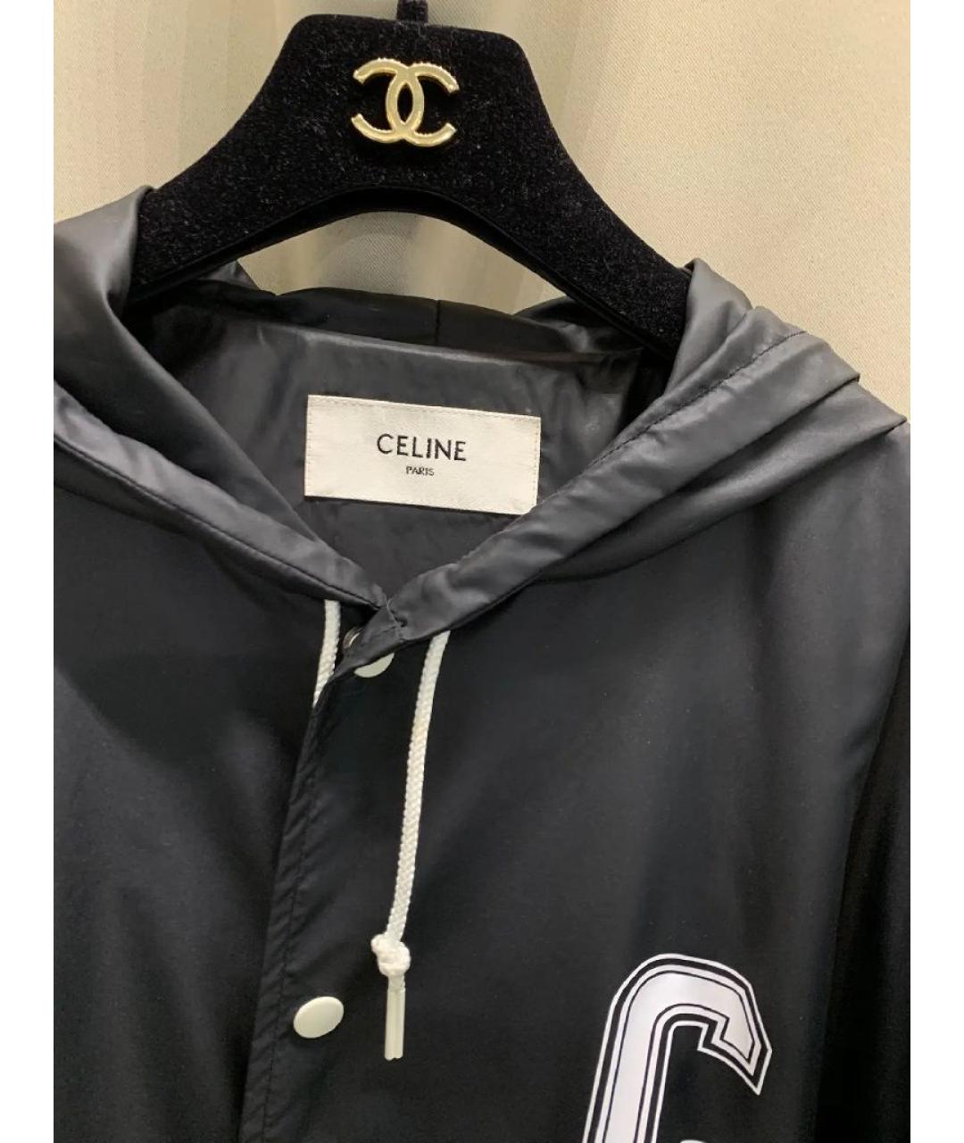 CELINE Черная полиамидовая куртка, фото 4