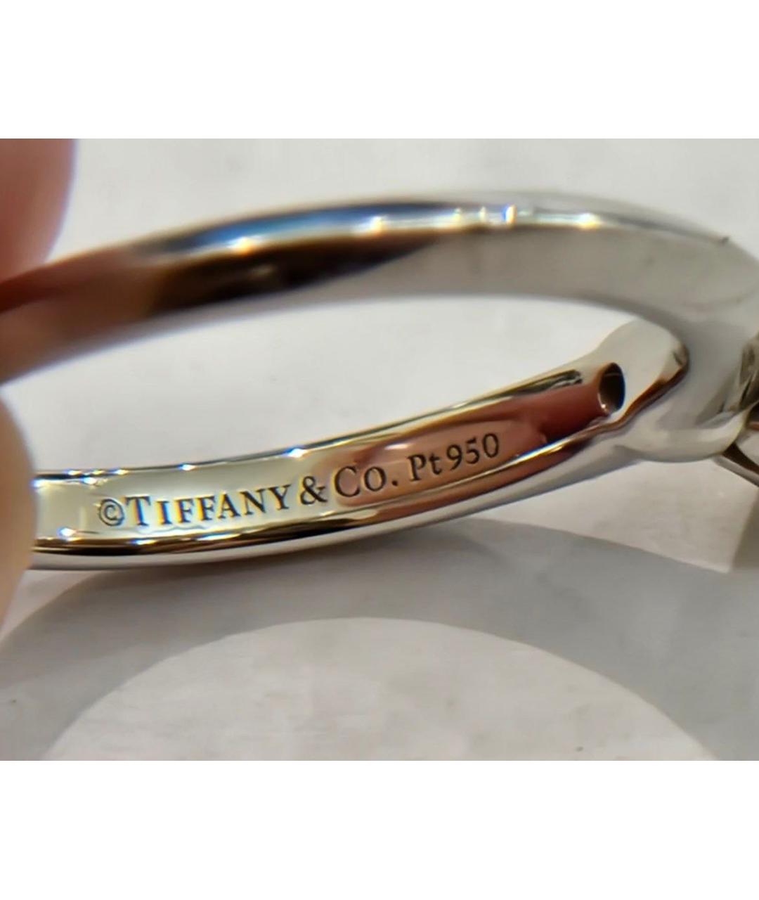 TIFFANY&CO Серебряное платиновое кольцо, фото 7