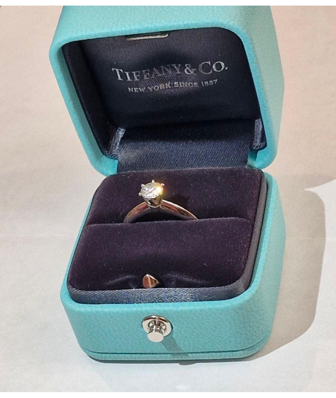 TIFFANY&CO Серебряное платиновое кольцо, фото 4