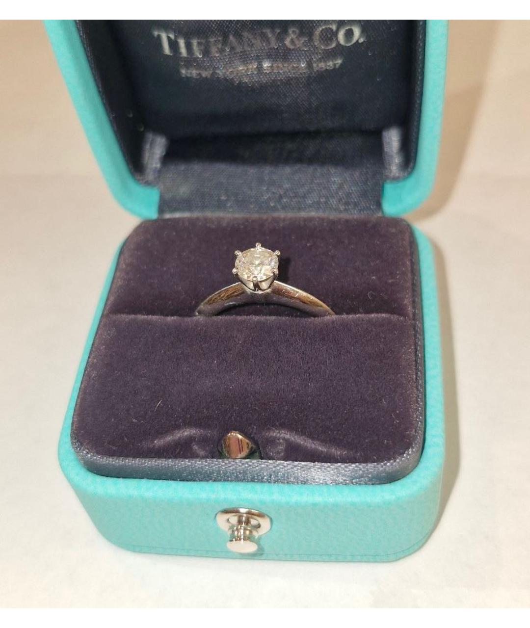 TIFFANY&CO Серебряное платиновое кольцо, фото 5