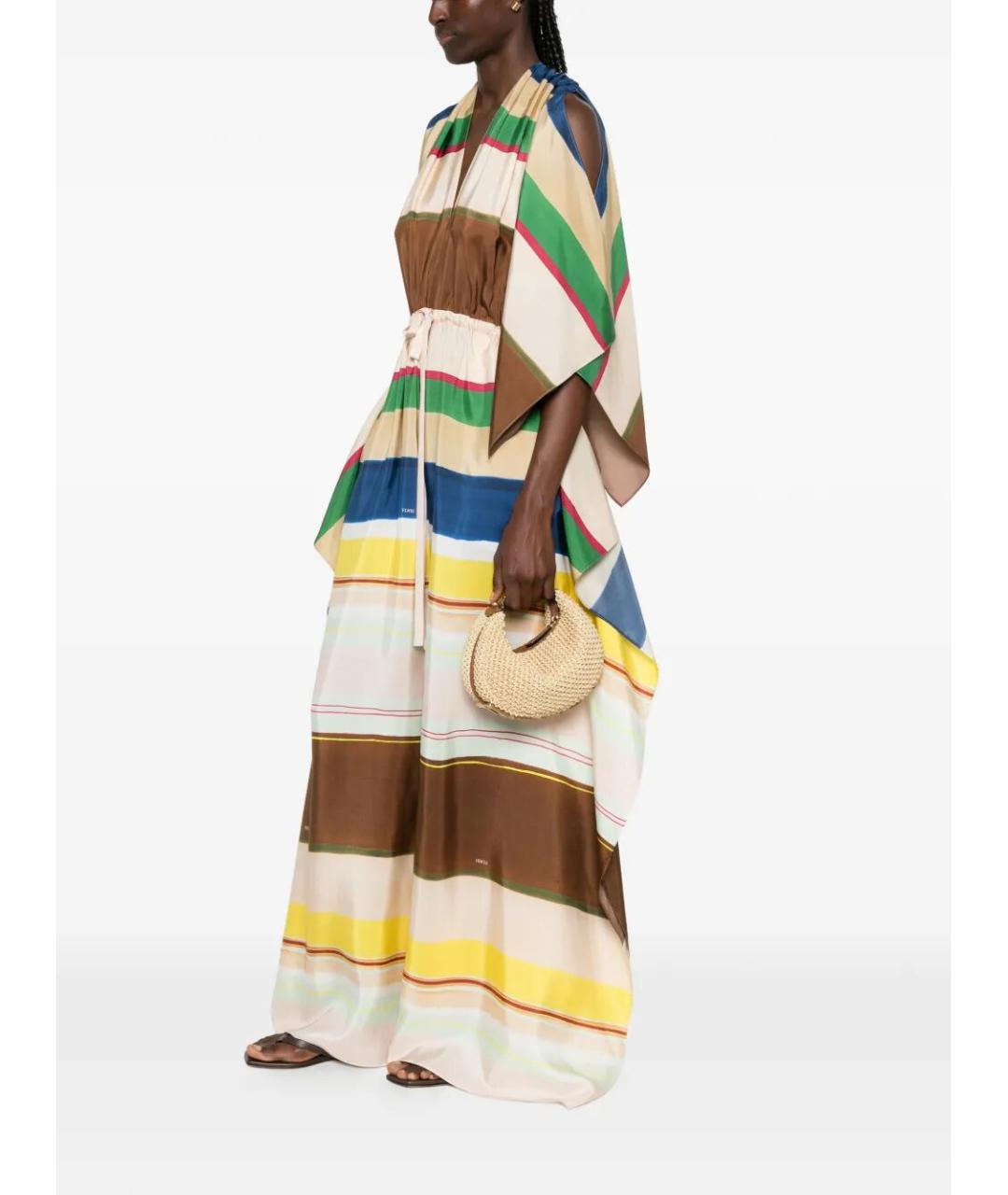 FENDI Мульти шелковый комбинезон, фото 4