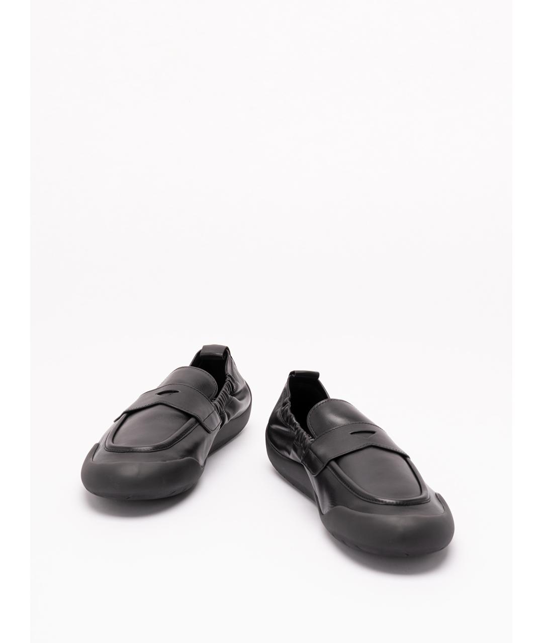 PRADA Черные кожаные лоферы, фото 2