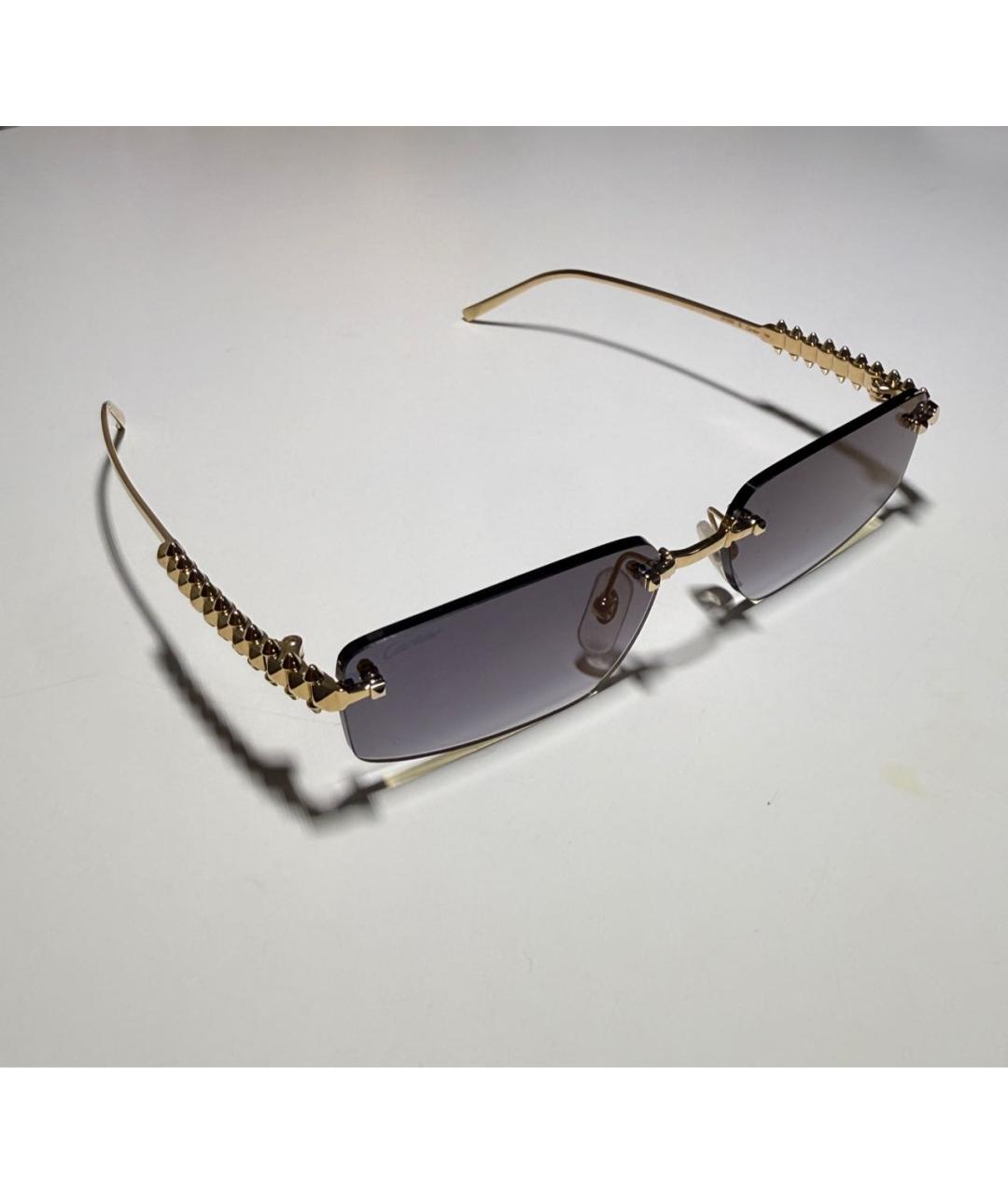 CARTIER Серые металлические солнцезащитные очки, фото 2