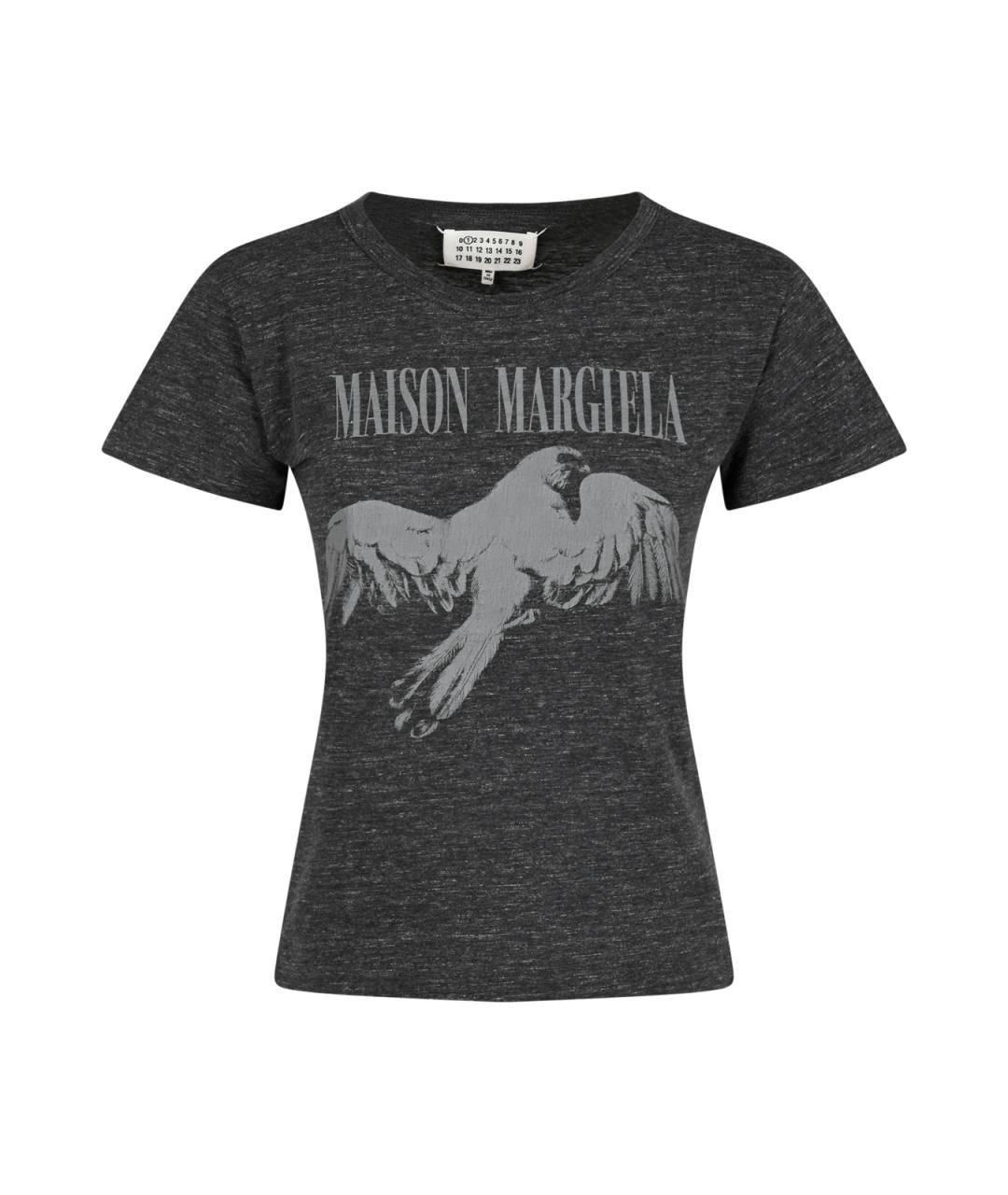 MAISON MARGIELA Серая хлопковая футболка, фото 1