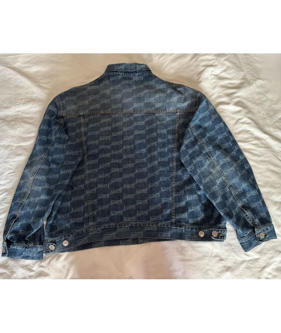 BALENCIAGA Синяя деним куртка, фото 2
