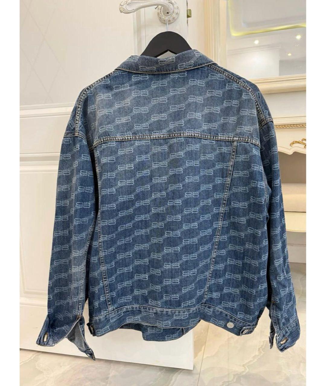 BALENCIAGA Синяя деним куртка, фото 6