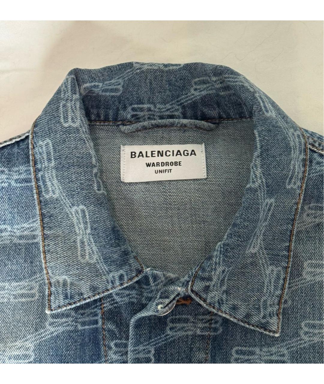 BALENCIAGA Синяя деним куртка, фото 8